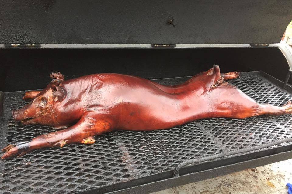 Roasted pig