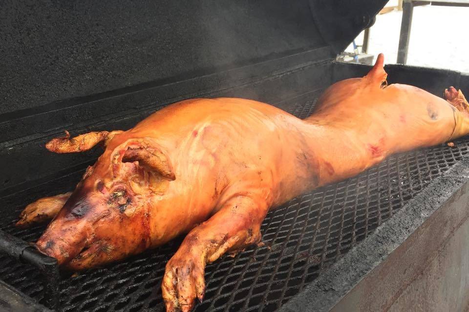 Roasted pig