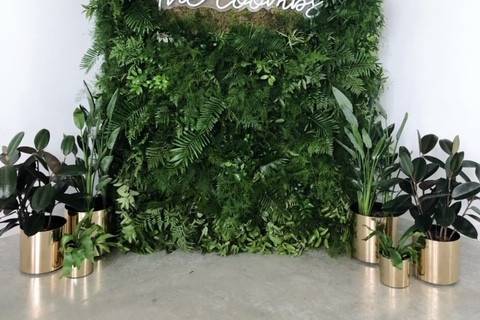 Greenery wall installation