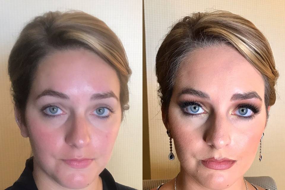 Before & after bridesmaid