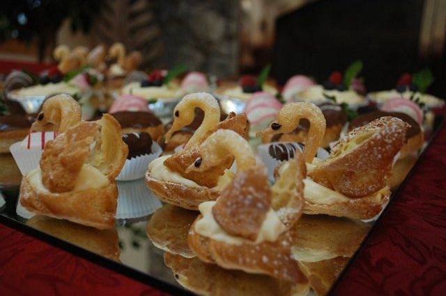 Mini dessert buffet $5 per guest with choice of 5 desserts and beverages