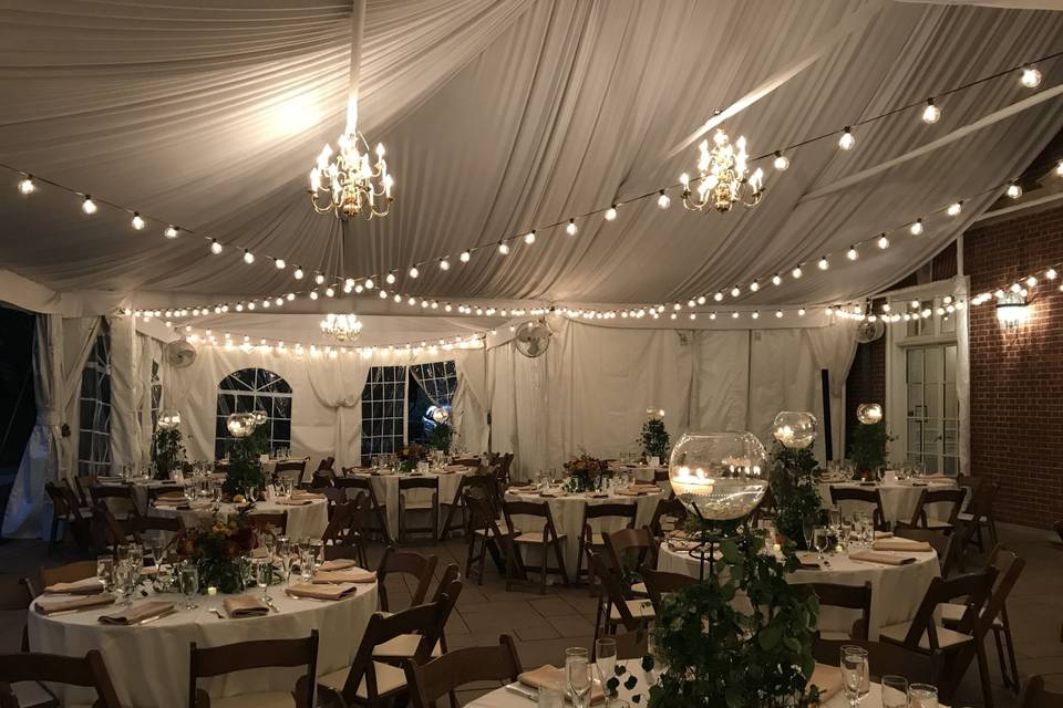 Tented reception