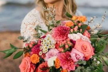 Fabulous flowers and bride