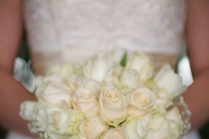 White rose bouquet