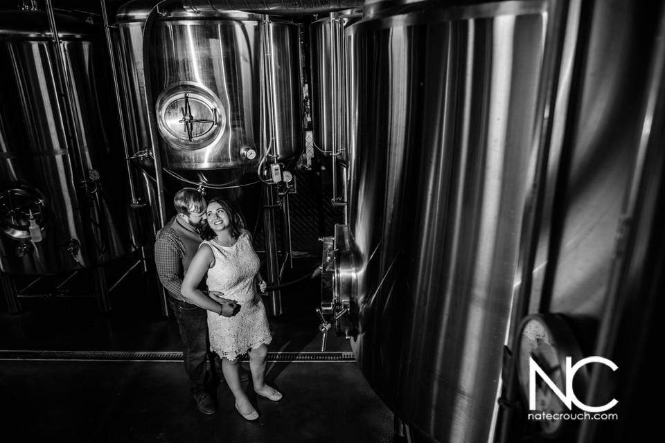 Intimate Brewery Wedding