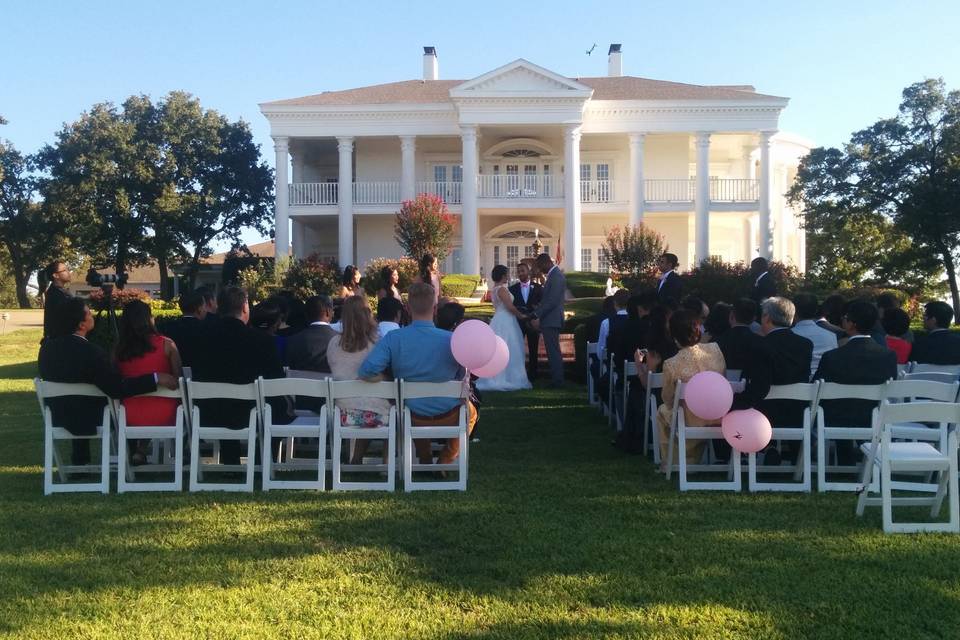 Outdoor wedding