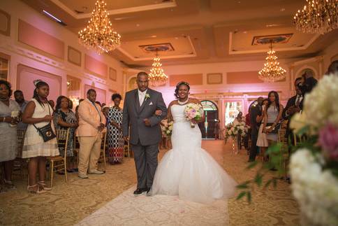 Escorting the bride