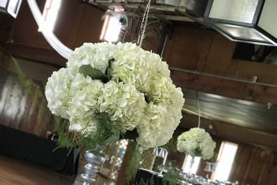 Hydrangea Centerpieces