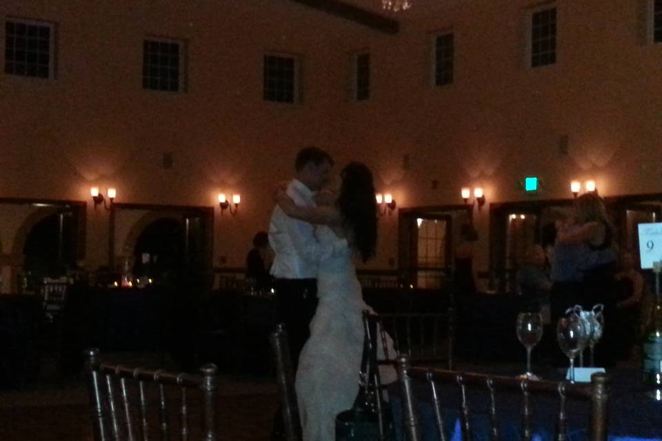 First dance as newlyweds