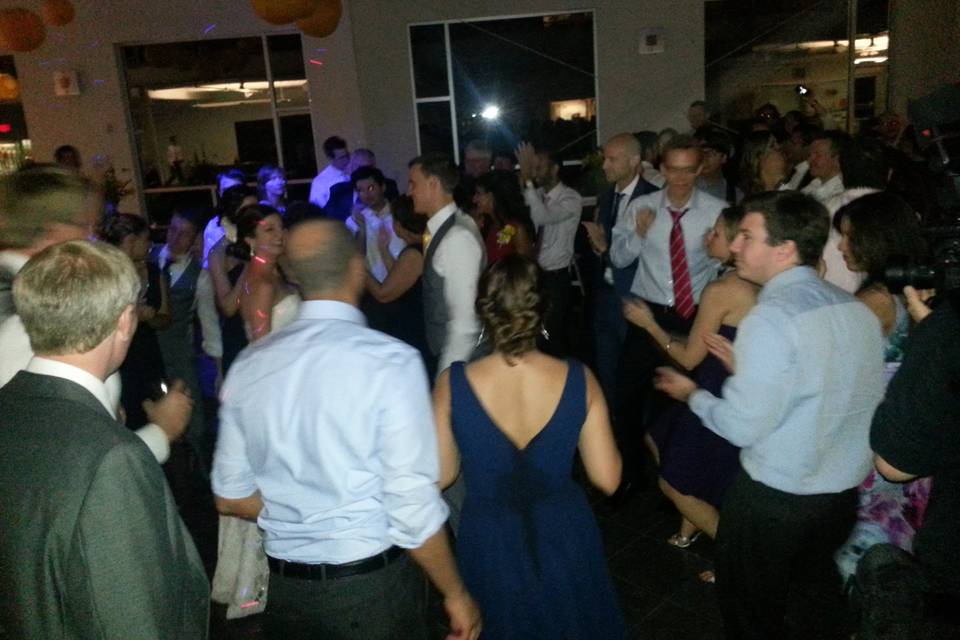 Packed dance floor