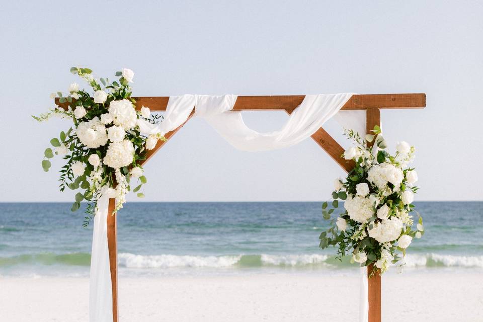 Pensacola Beach ceremony