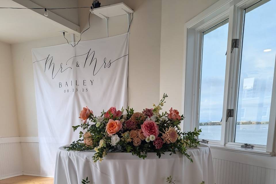 Decked out Sweetheart Table