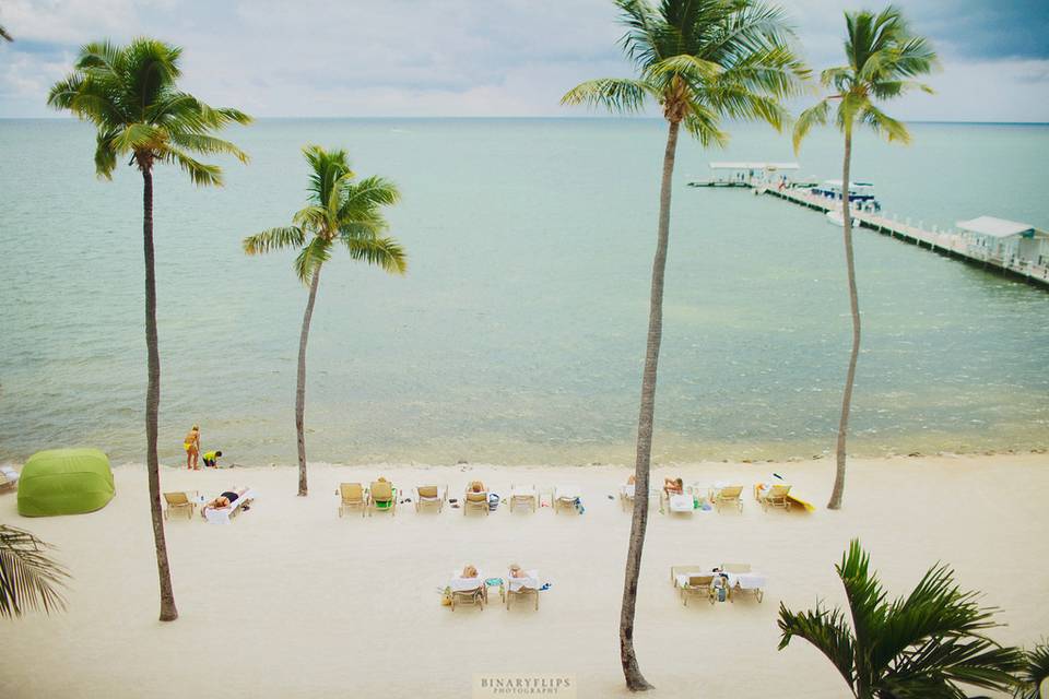 Beach wedding reception venue