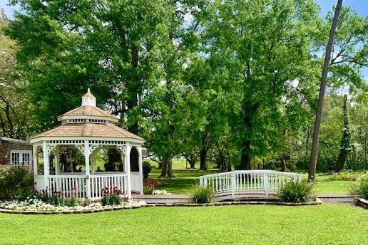 Gazebo and bridge