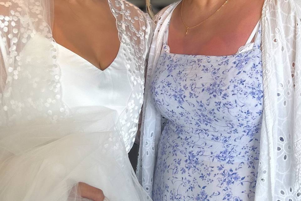 Bride and mother