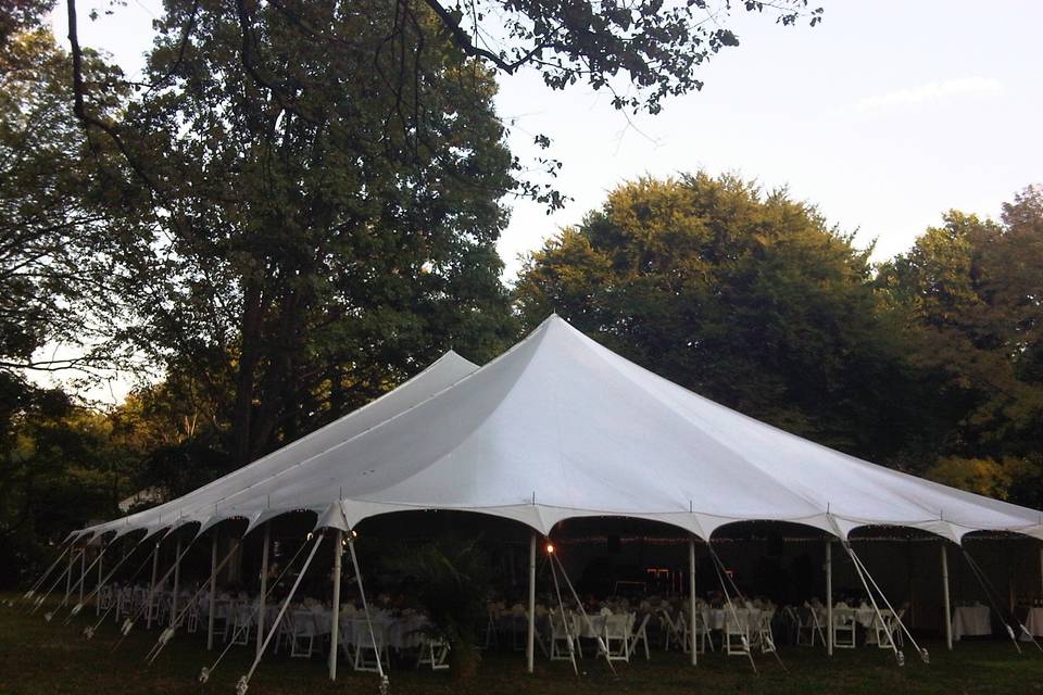 Reception tent