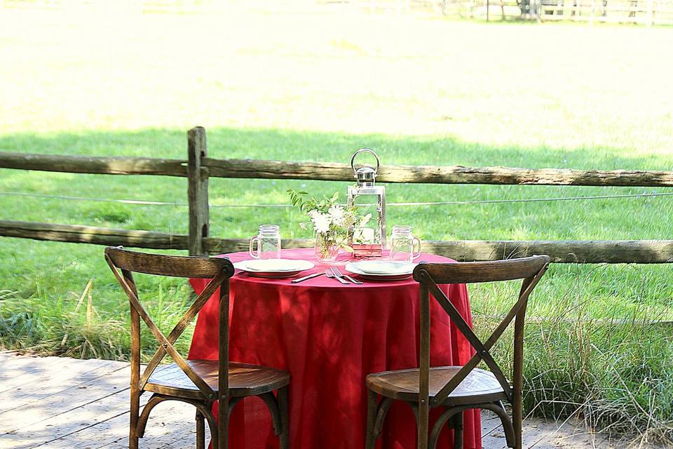 Organza Red Sash » A to Z Party Rental, PA