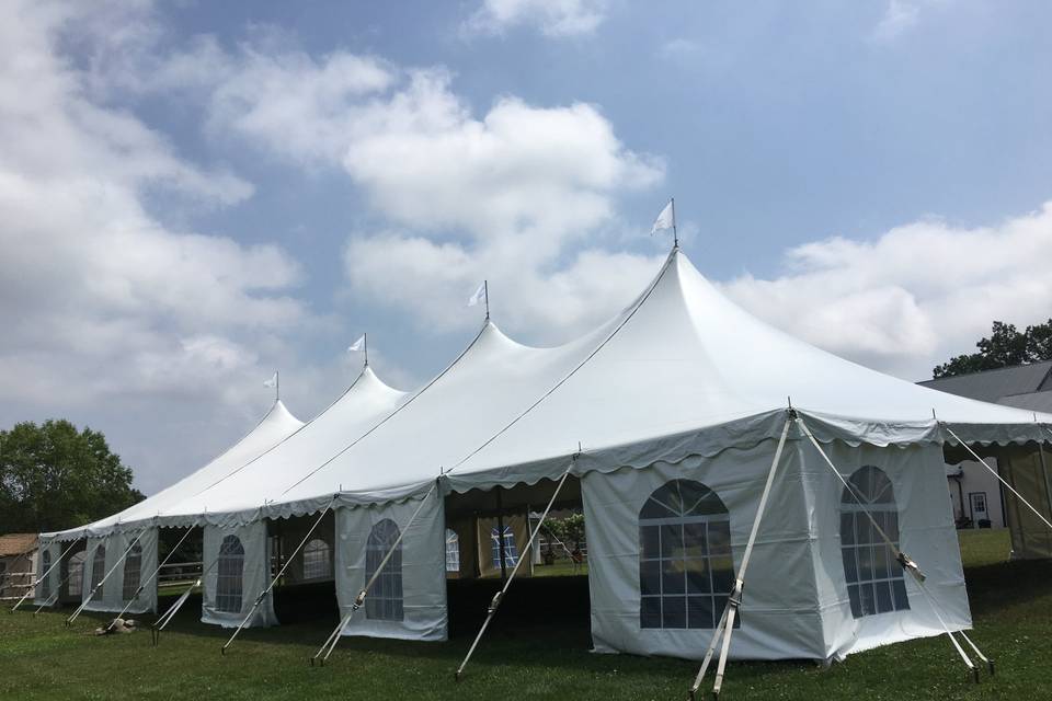 Tent walls - cathedral window