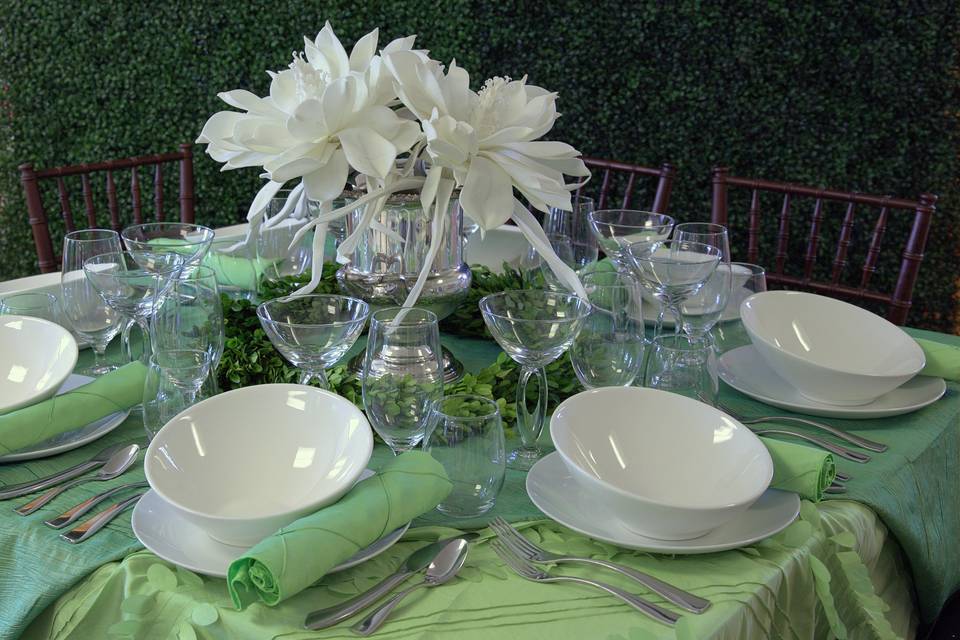 Modern greenery reception