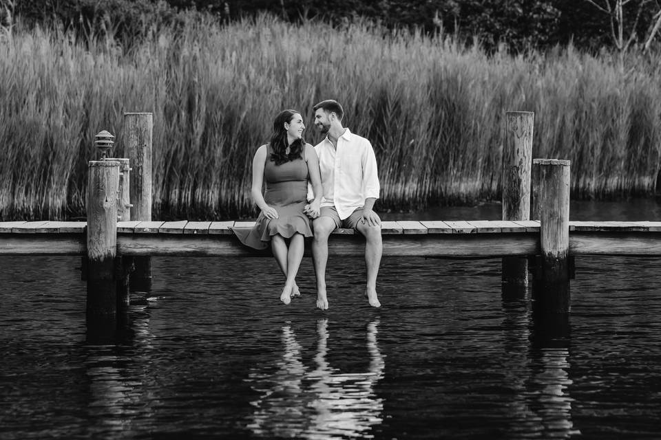 Couple on dock