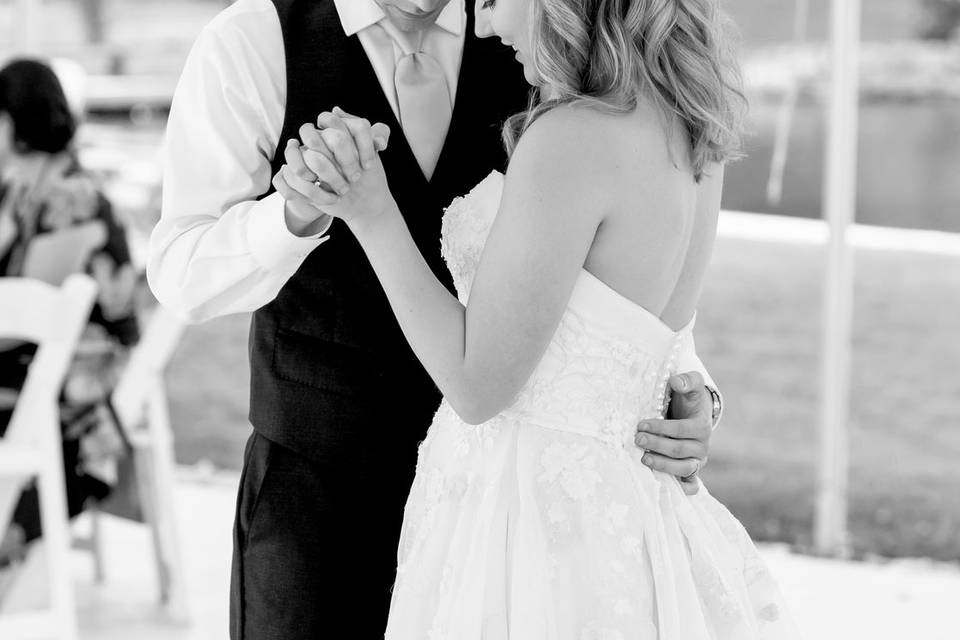 First dance at wedding