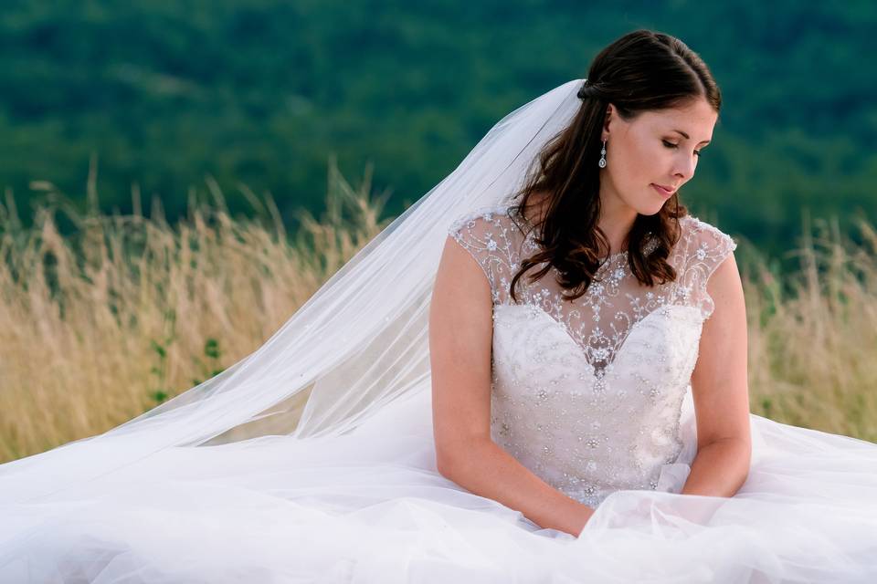 Bride in the mountains