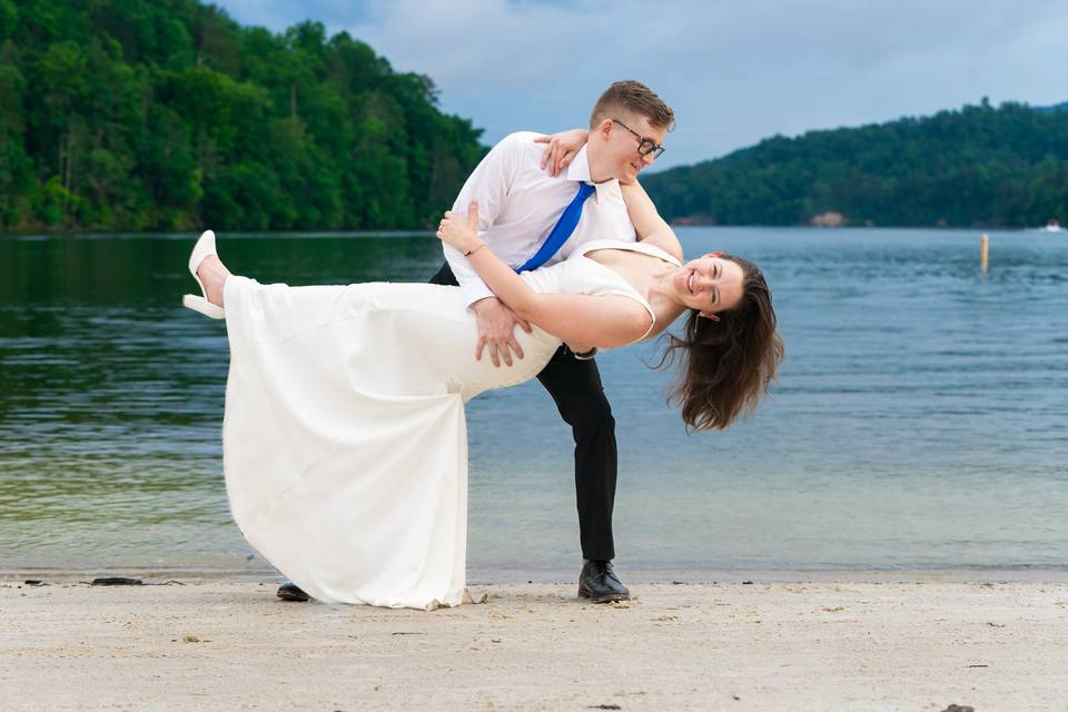 Dip at lake lure
