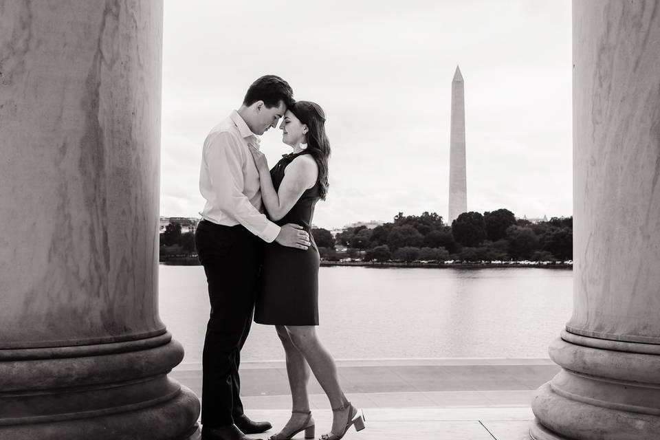 Washington DC engagement photo