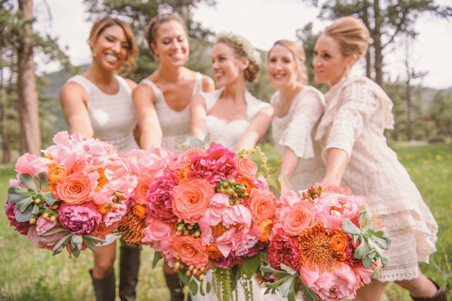 Celebrate in Pink Floral Arrangment in Monument, CO - Enchanted Florist