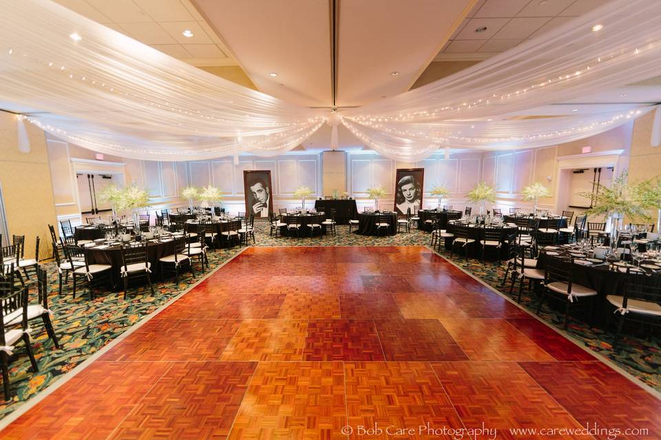 Indoor wedding reception