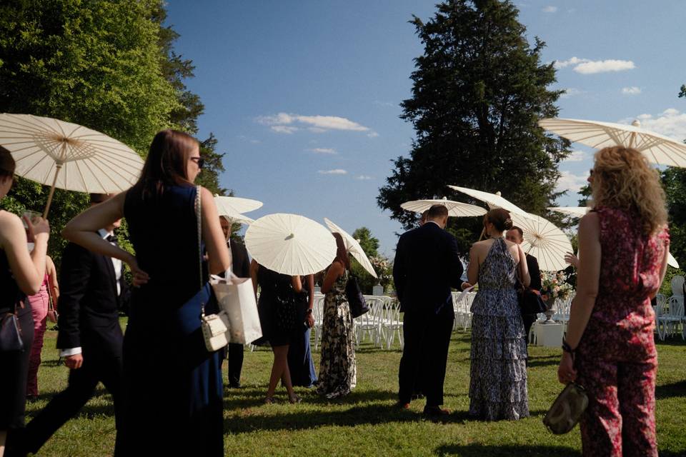Parasols in the sun