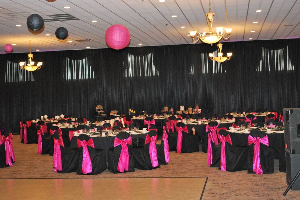 Black and pink theme