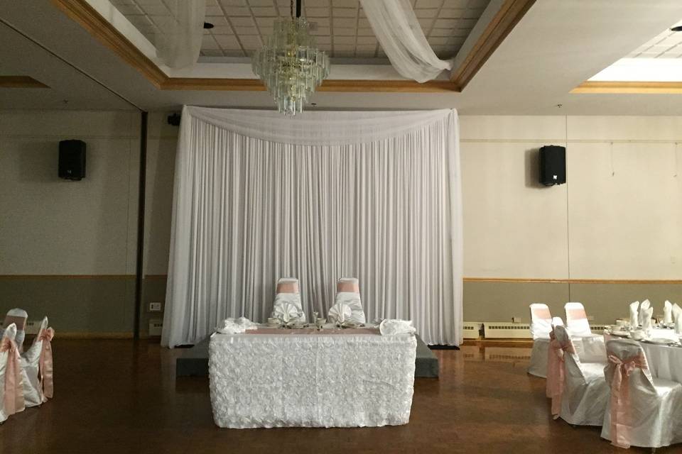 All white setup