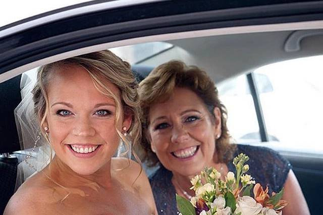 Bride and mom