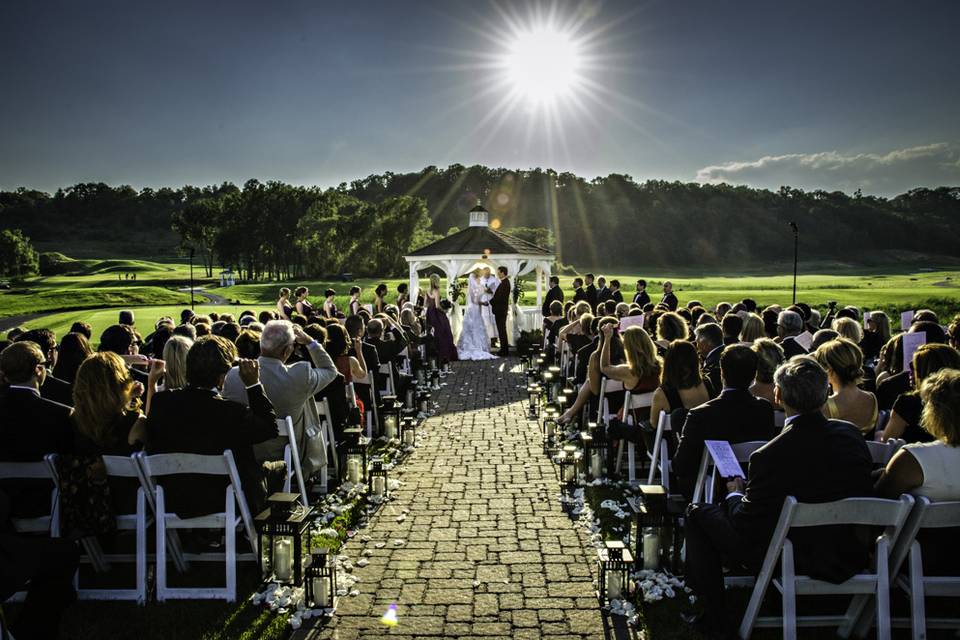 Ceremony on the lawn