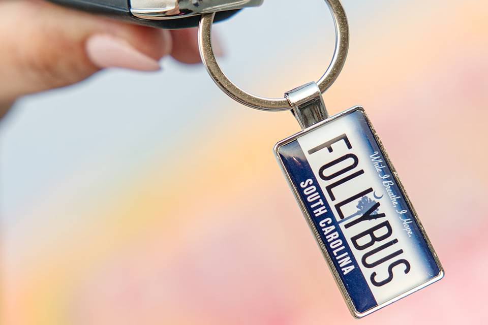 Folly Bus keychain