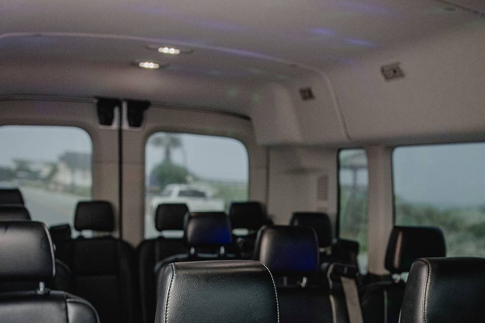 Folly Bus interior daytime