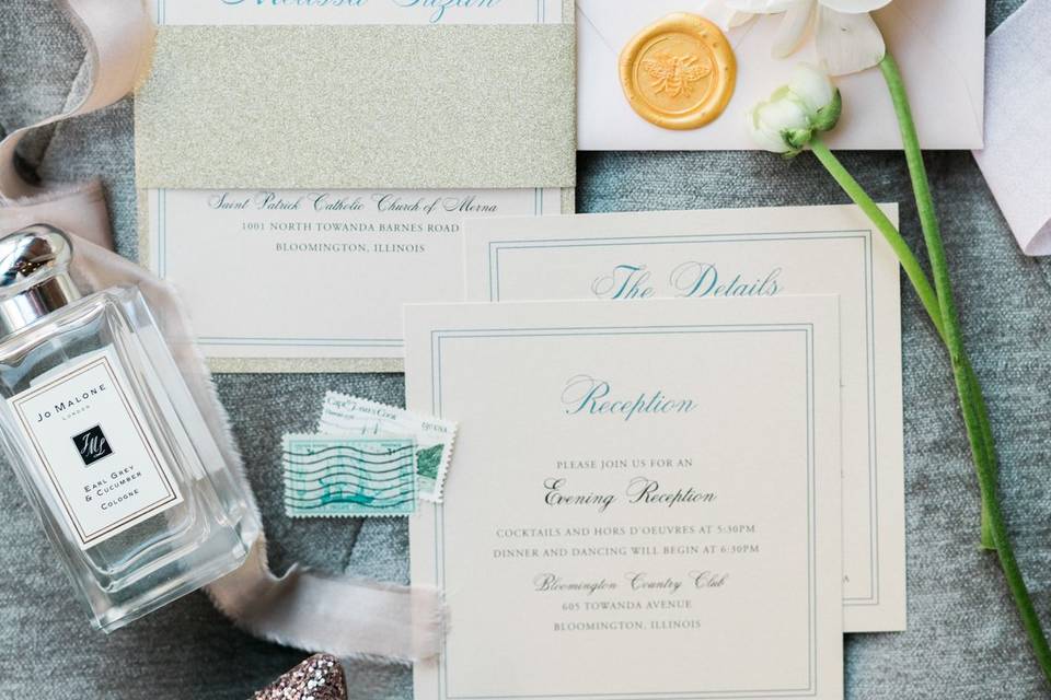 The wedding invites