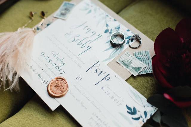 Classic wedding invitations