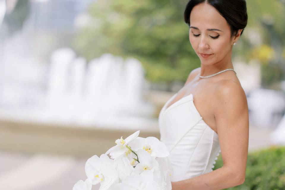 Orchid bridal bouquet