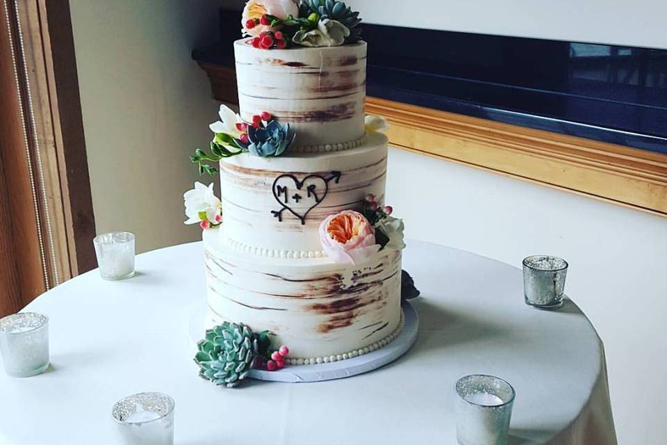 Birch tree cake