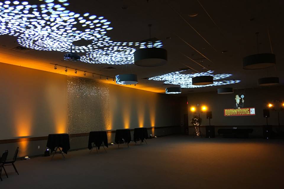 Uplighting and Wall Video