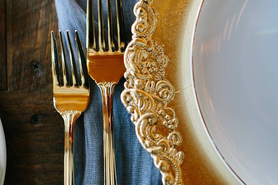 Gold Flatware