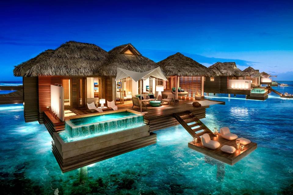 Sandals Over water bungalow