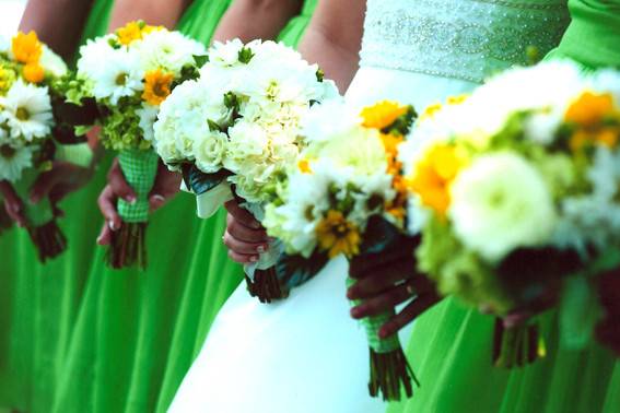 White rose bouquet