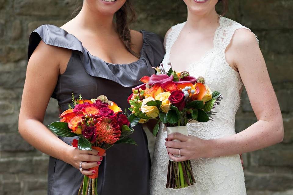 White rose bouquet