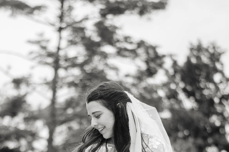 Bride twirling