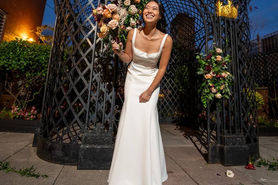 Bride With Her Bouquet