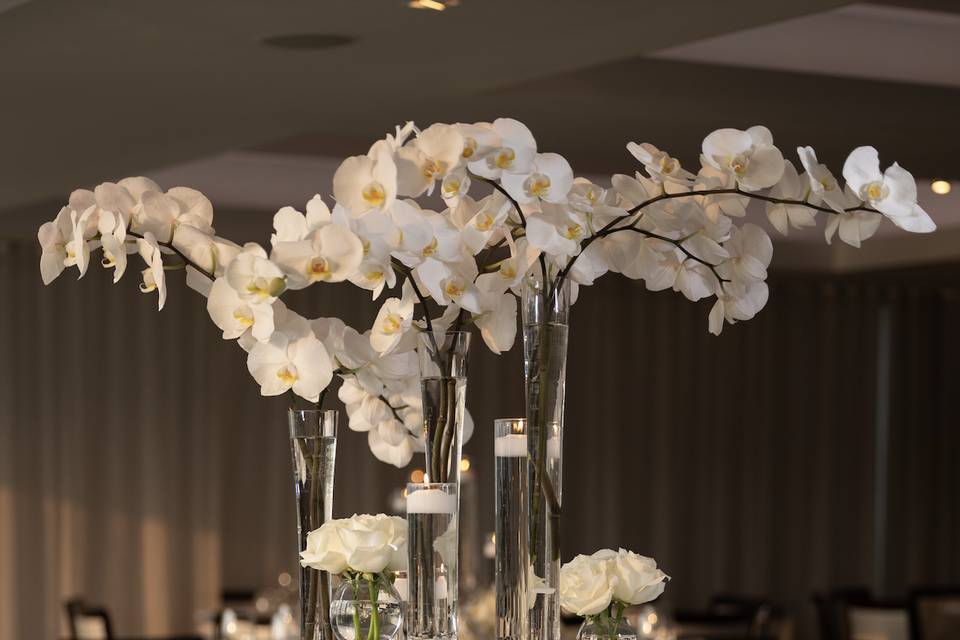 White Orchid Table Design