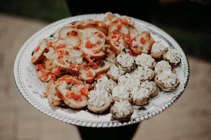 Bruschetta & bousin mushrooms